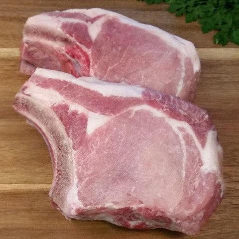 Center Pork Chop (Bone-in, Thin Cut, Pair)